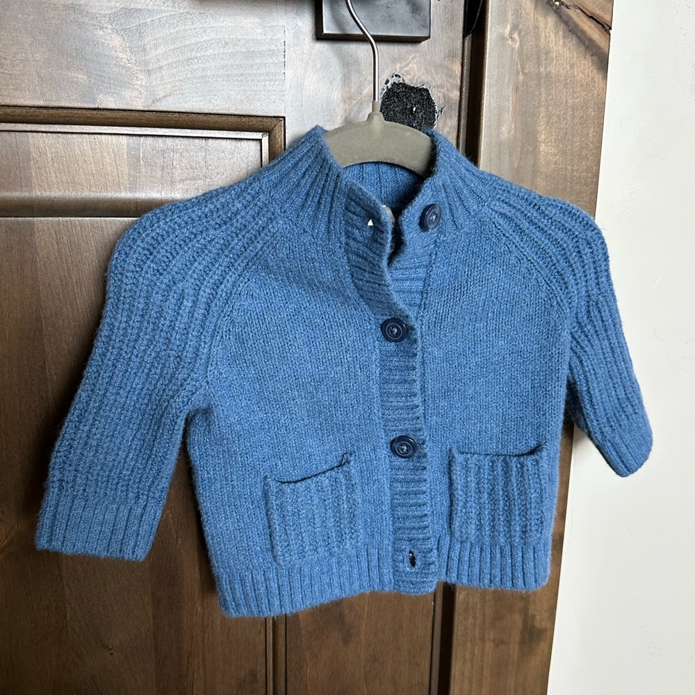 GAP Baby Boy Blue Knit Sweater